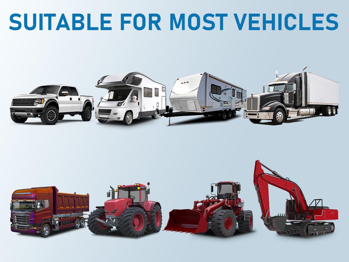 BUTOA-X RV Backup Camera No Delays 7 Inch HD 1080P Rear View Camera with IR Night Vision 2 Channels - IP69 Waterproof Reverse Camera for Truck Trailer Camper Tractor