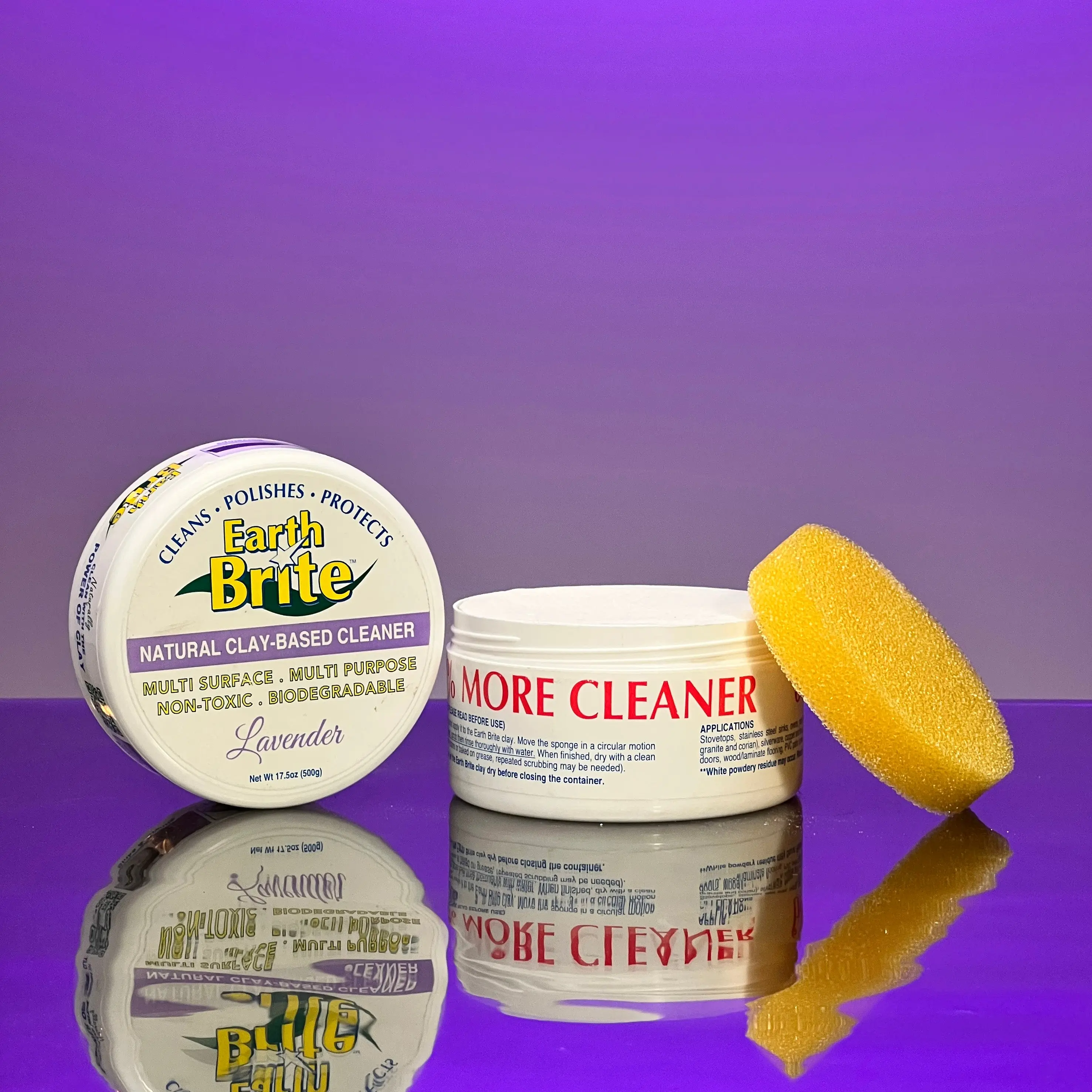 Earth Brite 17.5 oz. Natural Clay All-Purpose Cleaner - Lavender Household Soap