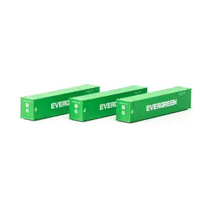 Athearn 17664 N, 45' Container, 3-Pack, Evergreen, EMCU