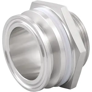 1.5" Tri Clamp Bulkhead Compression Fittings,Stainless Steel 304 Homebrew Kettle Weldless Bulkhead