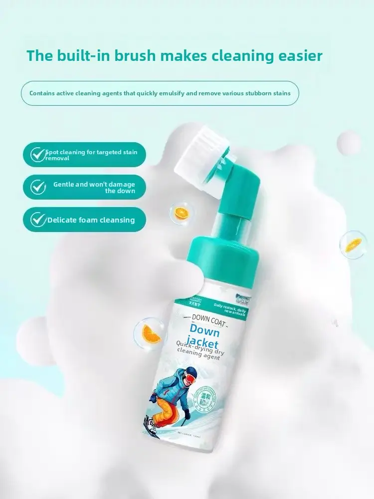 Huang Yu Down Jacket Cleaner, Dry Cleaning Agent, No-Rinse Laundry Detergent. A magical cleaning solution that doesn't require rinsing