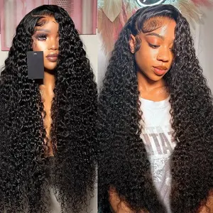 Bling Hair Kinky Curly Wig Human Hair Lace Frontal Wigs Curly Wave For Women 13x6 13x4 Hd Transparent Lace Wigs 180% Density TikTokShopHolidayHaul