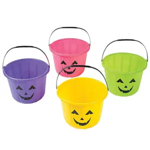 NEON PUMPKIN TRICK OR TREAT BUCKET