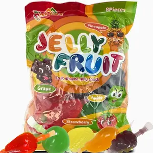 Apexy Jelly Fruit, Tiktok Candy Trend Items, Tik Tok Hit or Miss Challenge, Assorted Fruit Shaped Jelly, Strawberry, Mango, Apple, Pineapple, Grape. 9.87oz.