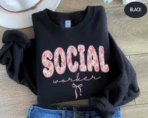 Social Worker Sweater Gift For School Social Worker MSW Student Shirt Future LCSW Sweatshirt Graduation Gifts for School Counselor Therapist