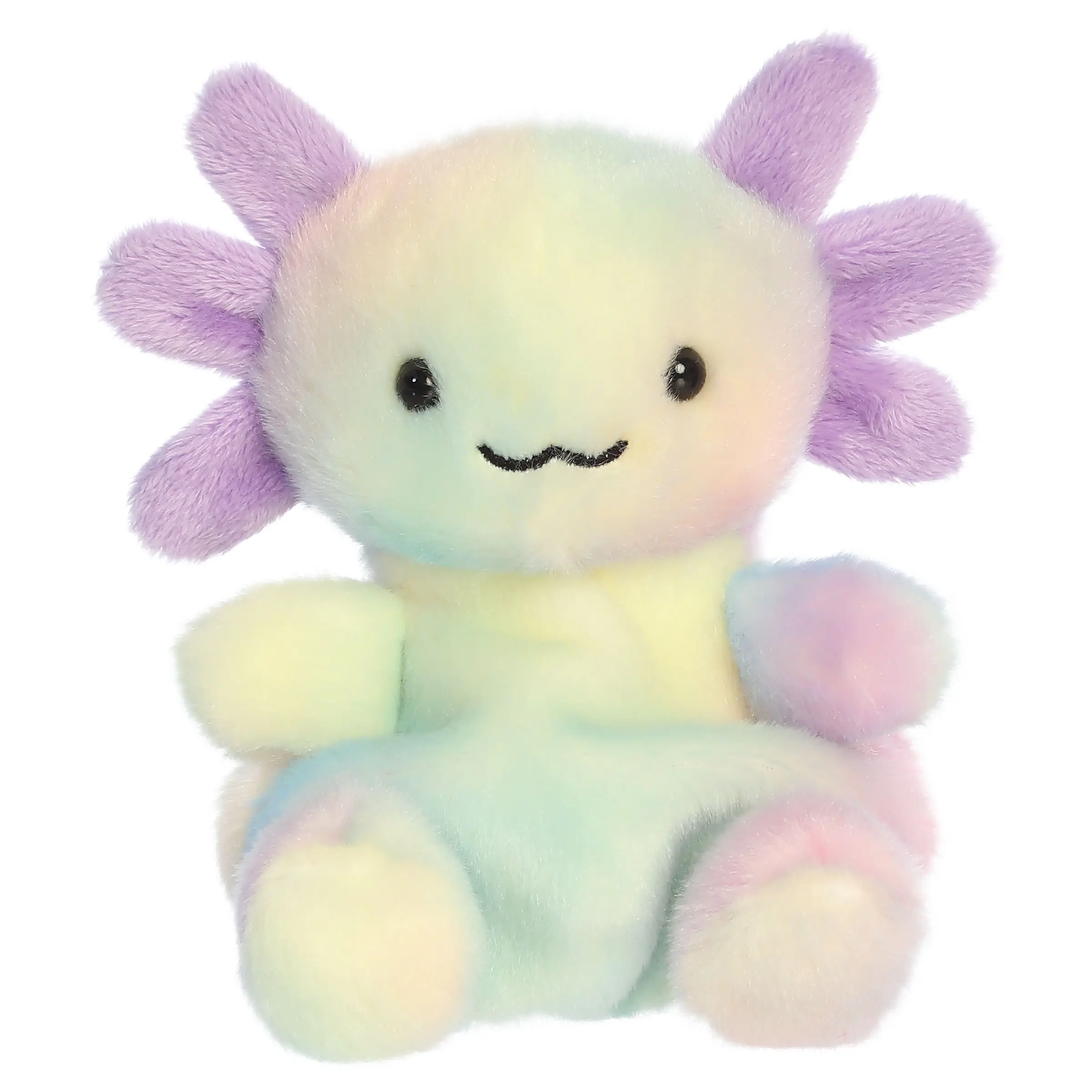 Palm Pals Adorable Xochitl Rainbow Axolotl 5 inch Mini Soft Plush Collectable Stuffed Animal