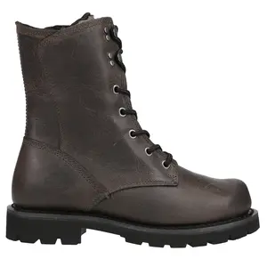 Harley-Davidson Womens Pearson Lace Up Casual Boots Mid Calf Low Heel 1-2" - Grey
