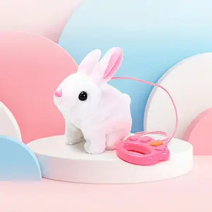 Summer Vibe Electric Plush Cute Bunny, Realistic Sound Electronic Pet Toy