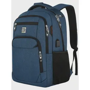#LaptopBackpack #BusinessBackpack #USBChargingBackpack #ComputerRucksack #TravelBackpack #SchoolBackpack #WorkBackpack  Laptop Backpack With USB Charging&Headphone Port, Business Backpack With Breathable Padded Shoulder Strap,Computer Rucks