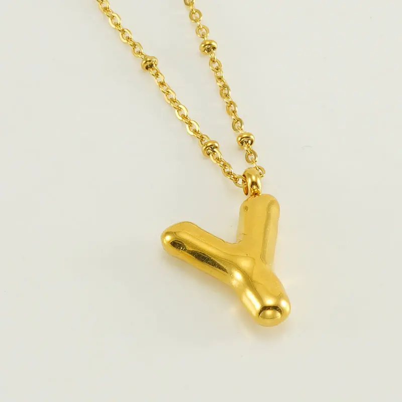 Gold Y (with chain)