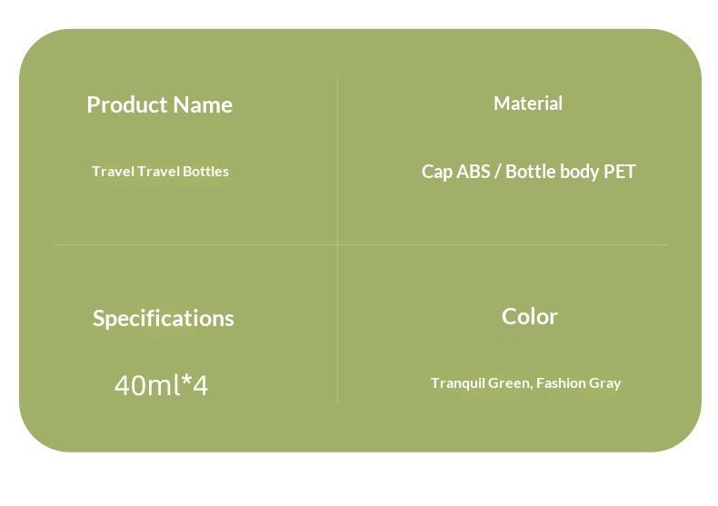 4 In1Travel Dispenser Portable Leak Proof