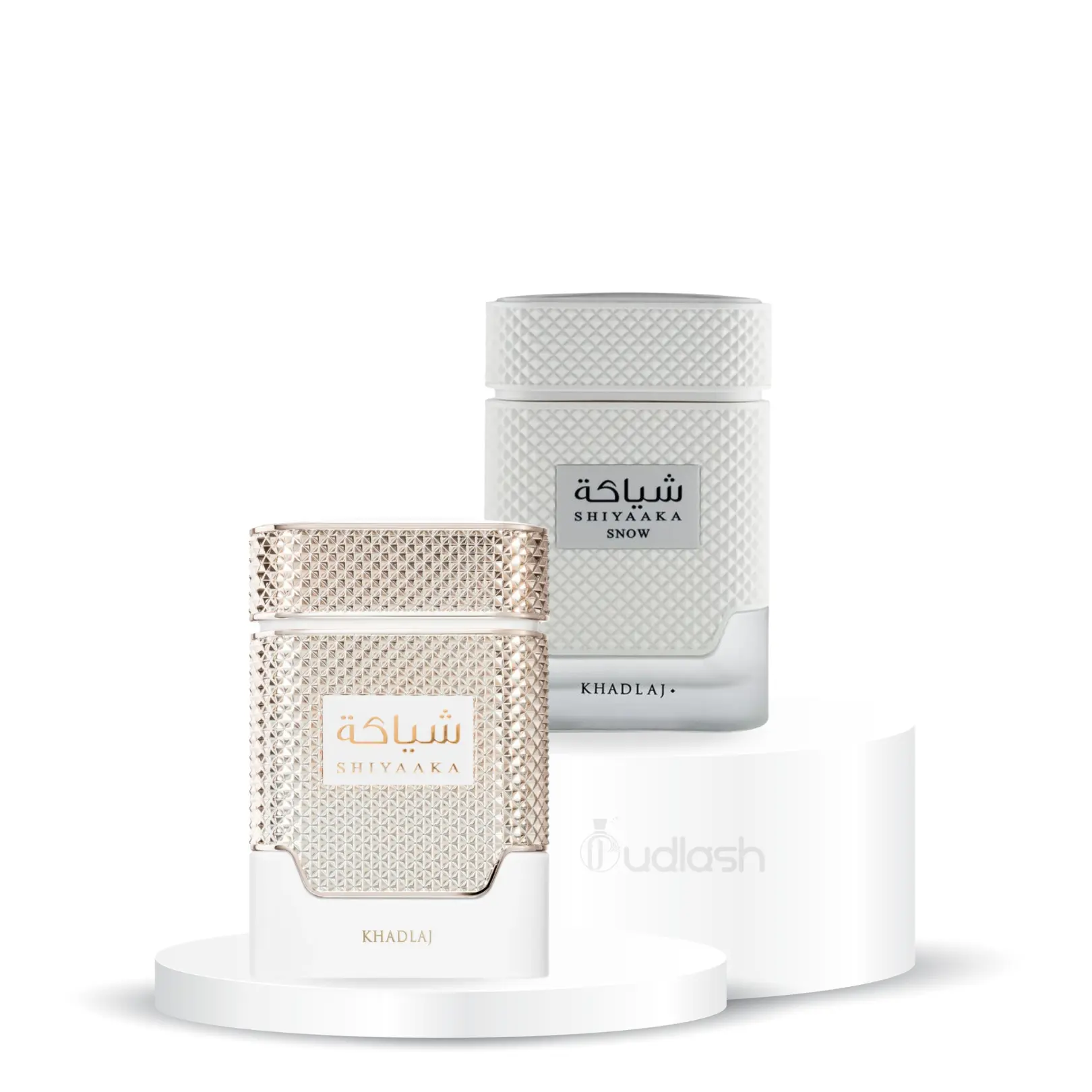 Khadlaj Bundle | Shiyaaka | Snow + White | Women's Fragrance | 100 ML - 3.4 OZ | Eau De Parfum | Plumeria - Peony & Floral