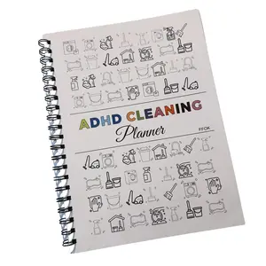 【ADHD Cleaning Planner】Household Daily Cleaning Schedule Planner, 1 Count Cleaning Checklist Schedule Notebook, Cleaning Planner Notebook, Office Stationery & Supplies