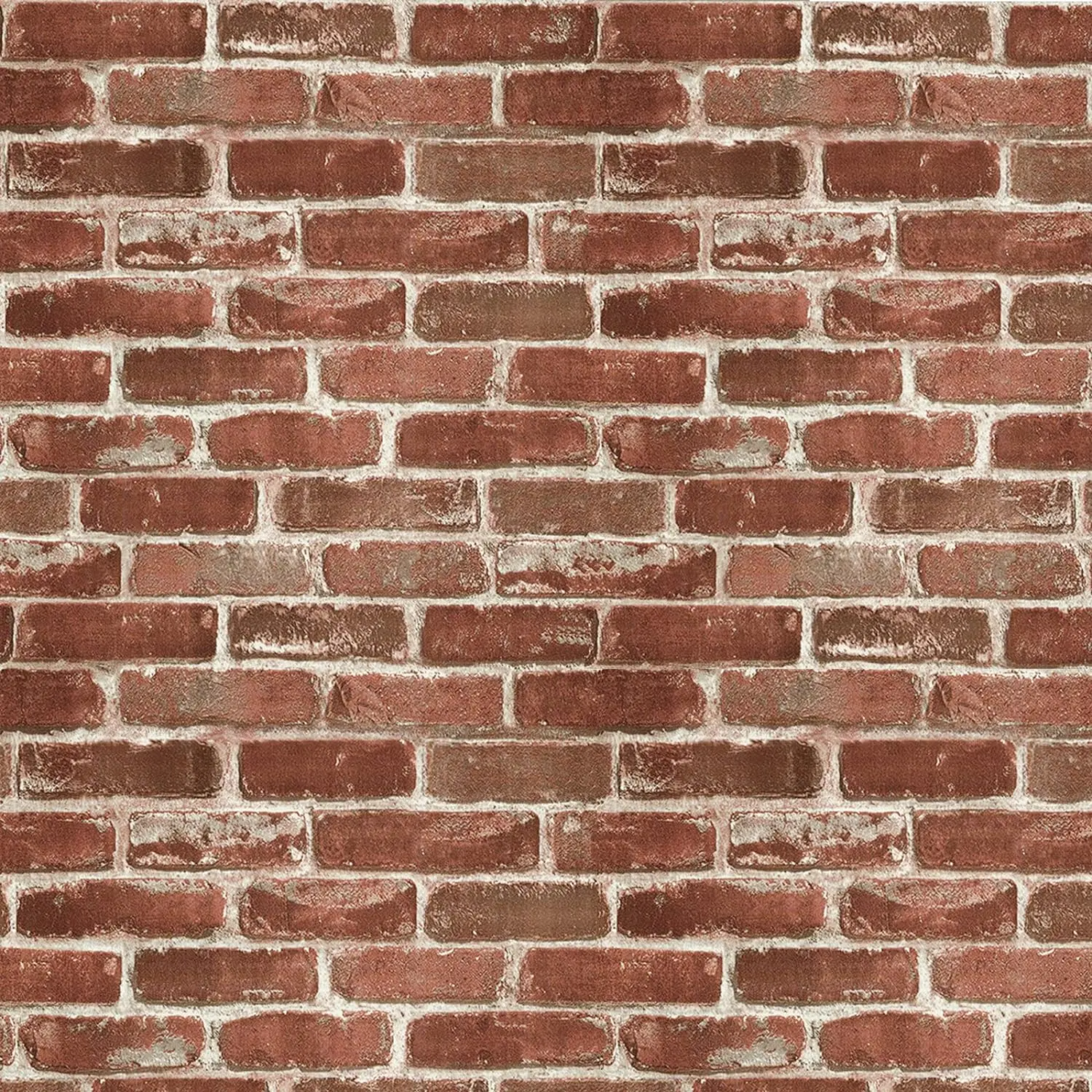 Red Brick Style Self-Adhesive Peel-and-Stick Wallpaper, 118 inch Long x 17.5 inch Wide, Waterproof Removable, for Bedroom, Christmas Fireplace Decoration, Home & Furniture Renovation, Diy Theme Party