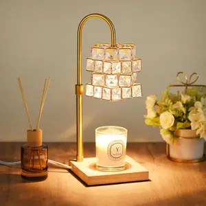 candle warmer with timer, dimmable and height-adjustable electric wax warmer, suitable for scented wax candles, aromatherapy decorative candle warmer, home fragrance warmer