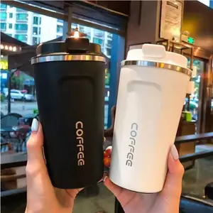 Leak-Proof Insulated Coffee Travel Mug, Dual-Layer Stainless Steel Reusable Cup, Keeps Drinks Hot/cold, Car Thermal Bottle