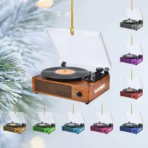 Personalized Vinyl Records Machine Ornament, Vinyl Record Ornament, Music Ornament, Vinyl Ornament, Record Ornament, Gift for (Vinyl 8)