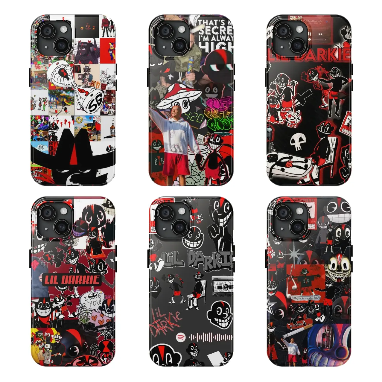 Lil Darkie Phone Case For iPhone And Samsung, Trendy Rap Artist Protective Cover, Aesthetic Street Style Mobile Accessory T