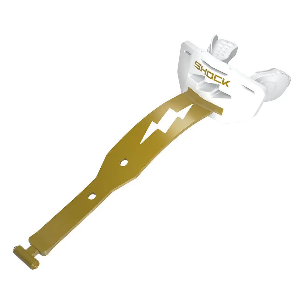 Shock Doctor Thunder Bolt Lip Guard with High-Flow BOLT Airflow for Easier Breaths and Heavy-Duty Tether Strap for Secure Fit