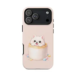 Kawaii Dog in Marshmallow Phone Case | Cute Puppy Illustration