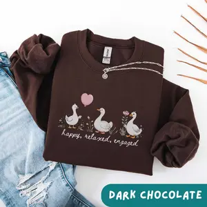 ABA Therapy Silly Goose Sweatshirt  T-shirt , Floral ABA RBT , Behavior Analyst, Special Education Teacher Gift Womenswear