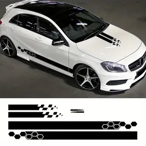 6PCS/SET  Creative Geometric Graphics Car Stickers Vinyl Decal Are Waterproof and Easy-to-apply  Suitable for Car Hoods  Doors  Mirrors  Sports Self-adhering  Plucked  Vehicle Exterior Universal Modification Accessories