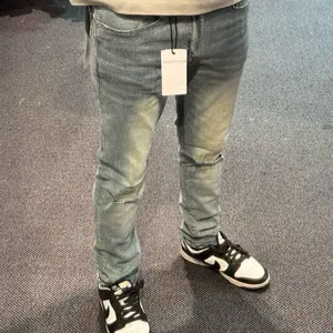 Skinny Men's Jeans - vintage  Blue, Distressed Look, Classic Fit, Ideal for Streetwear - Menswear Pants Trouser