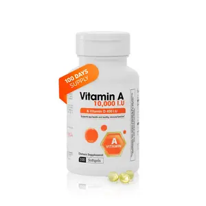 Vitamin A & D – 10,000 IU Vitamin A / 400 IU Vitamin D3 – 50 Softgels