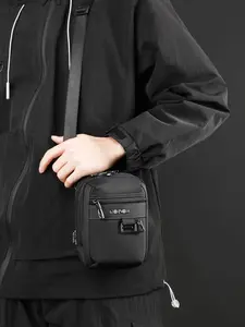 Fashionable Plain Square Crossbody Bag, Casual Style, All Seasons Use, Random Print Design, No Ca Prop 65 Compliance