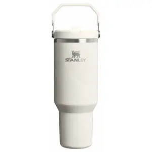 Stanley 40 oz Stainless Steel Ice Flow Flip Straw Tumbler Calcite Calacatta Stanley 40 oz Stainless Steel Ice Flow Flip Straw Tumbler Calcite Calacatta