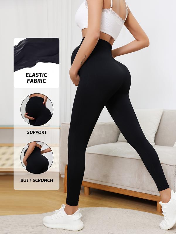 YOGA Women's Maternity Leggings, Maternity Yoga Pants, Soft Belly Support, Butt Lift Shaping, Tight and Comfortable, Comfortable Workout, Suitable for Pregnant Moms