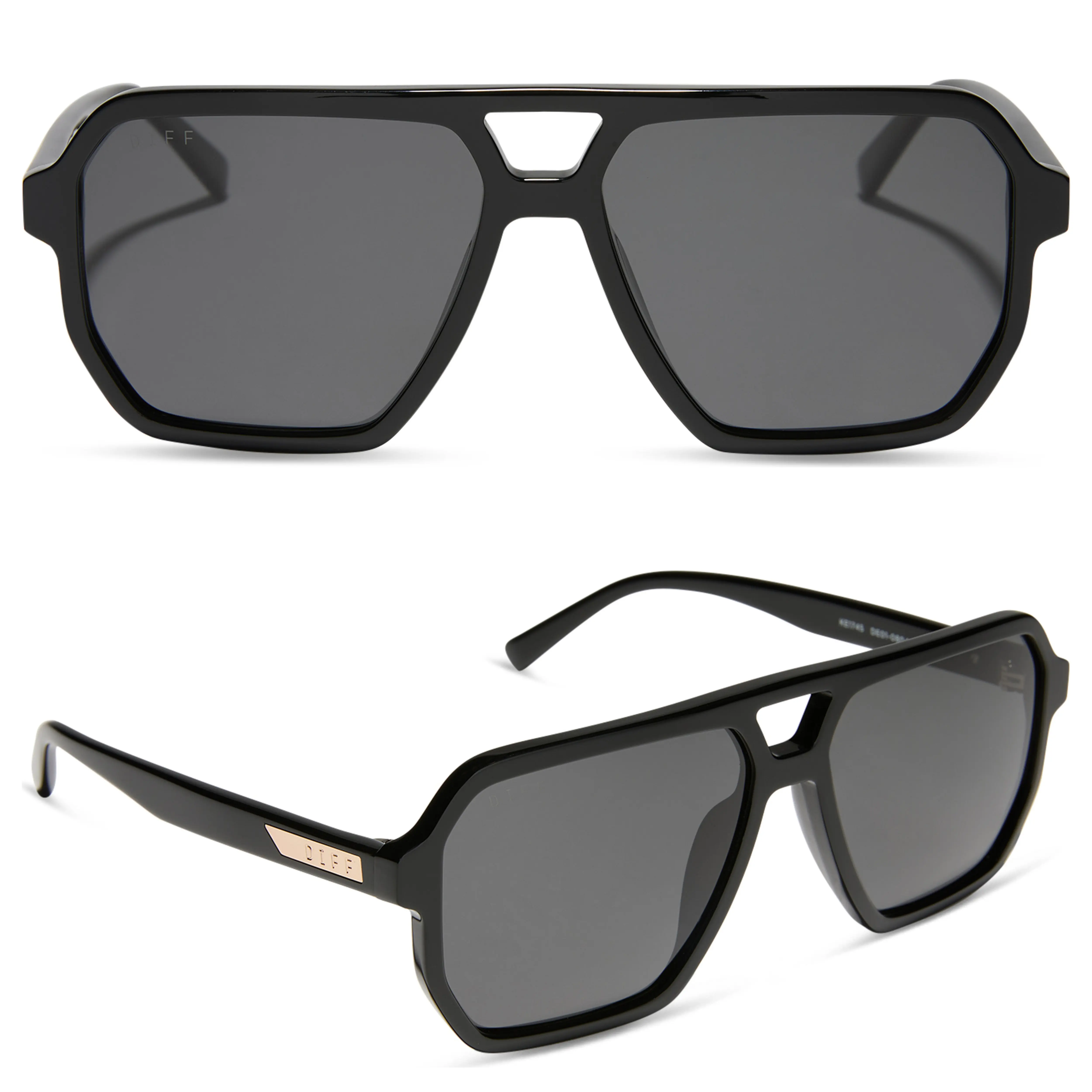 DIFF Cameron Oversized Polarized Navigator Sunglasses for Men and Women