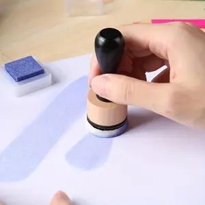 Reusable Ink Blending Tool With Flat/ Domed Foam Refills Replacement Applicators For DIY Crafting Tools & Storage Stack Jars To Organize Flat/ Domed Foams