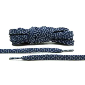 Navy Blue - Reflective Flat Laces 1.0