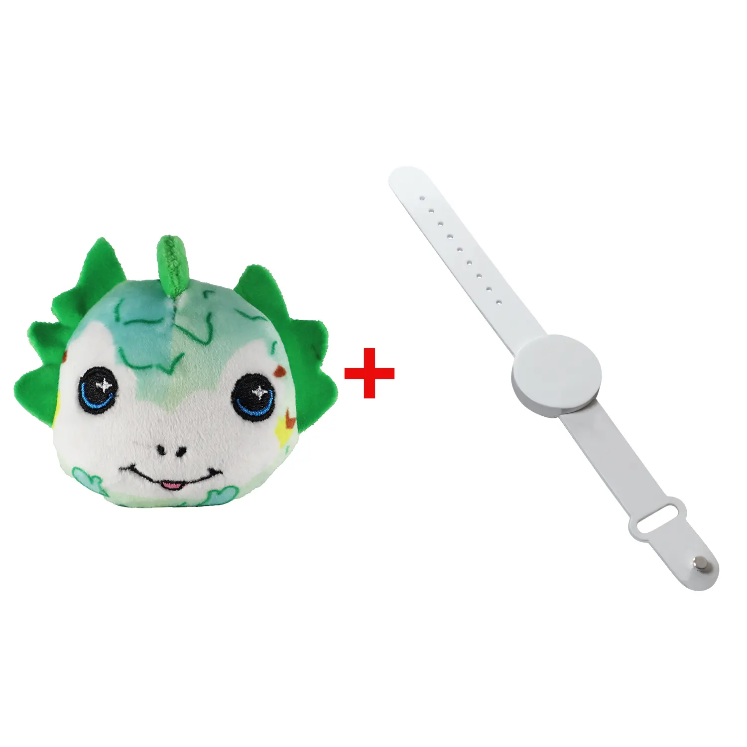 MagniPals Ember the Dragon Magnetic Plush Toy with White Magnetic Wristband Starter Kit - Customizable, Wearable 2.5” Collectible for Kids and Plush Collectors, Ultimate Plush - Fidget Toy Combo