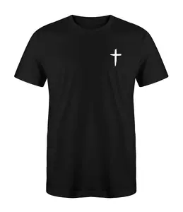 Black White Gold Silver Faith Christian Distressed Cross T-Shirt Unisex for Men Women Teen Cotton Blend Graphic Tee Jesus God Scripture Gift