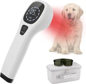KTS Handheld Infrared Light Therapy 2.0 for Pets Pain Relief Portable Red Light Device with 12 650nm & 4 808nm Lights for Natural Joint Muscle Knee Back Arm Relief Best Gift for Human & Pet Use