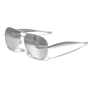 Retro Metal Pilot Sunglasses – UV Protection Thin Frame Shades for Daily Wear & Outdoor