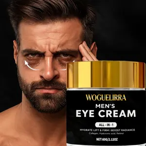 60g Men's Eye Cream with Vitamin C and Collagen, Brightening, Moisturizing Firming, Reduces Dark Circles, Suitable for All Ages