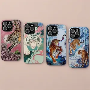 Blossom Tiger Spirit PhoneCase Collection / Rose Garden Tiger Case / White Tiger Serenity Case / Glowing Path Tiger Case / Twin Tigers Flow Case . for iPhone 17 16 15 14 13 12 11 Pro Max Plus & Samsung Galaxy S26 S25 S24 S23 S22 Ultra