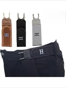 Tactical Metal Hook Elastic Belt (Unisex) - Patented No - Buckle Invisible Design | Soft Adjustable Side