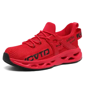 Unisex - Durable and breathable for all seasons - Low-top casual professional chef shoes, stylish sneakers Red