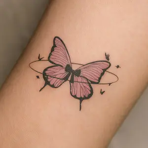 Black Pink butterfly Black Pink butterfly