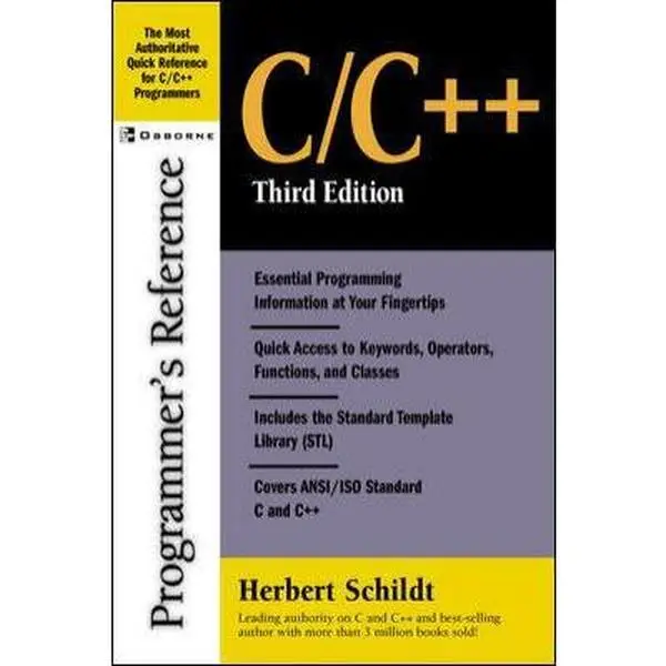 USED-C/C++ Programmer's Reference, Third Edition by Herbert Schildt (Paperback)