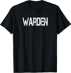 Warden Halloween Costume TShirt Game Fish Prison T-shirt
