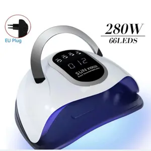 SUN X1000 UV/LED Lamp 280W 66LEDS Nail Curing Device for Gel Polish Builder Gel Polygel & Nail Art EU Plug Baroque Design