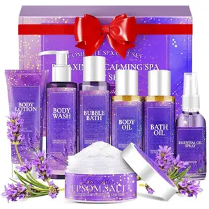 Spa Gifts for Women – Relaxing Lavender Bath & Body Care Set, Skin Repair & Personal Care Cosmetic, Christmas, Birthday, Valentine’s & Stocking Stuffer Gifts for Mom, Wife, Sister