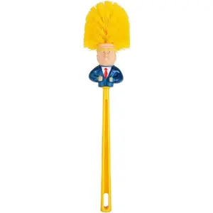 Funny Toilet Brush,Prank Toilet Brush Cleaner, Funny Toilet Scubber,Make Toilet Great Again, Commander in Crap (Thumb Up Toilet Brush)