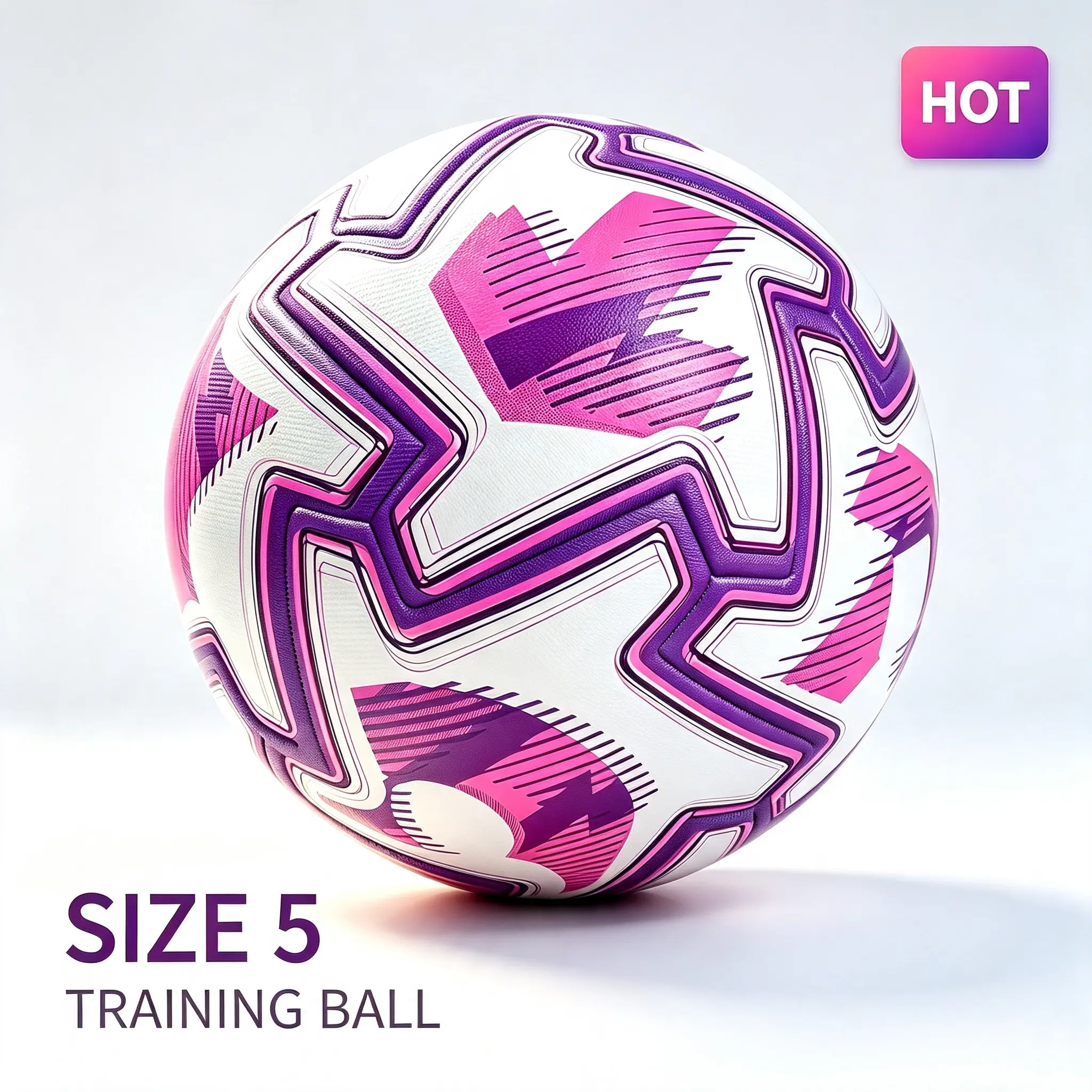 Size 5 Durable Heat-Bonded Premium PU Football, Training Football with Free Ball Pump & Net Bag, Outdoor Ball Sport Equipment,Outdoor ball sport