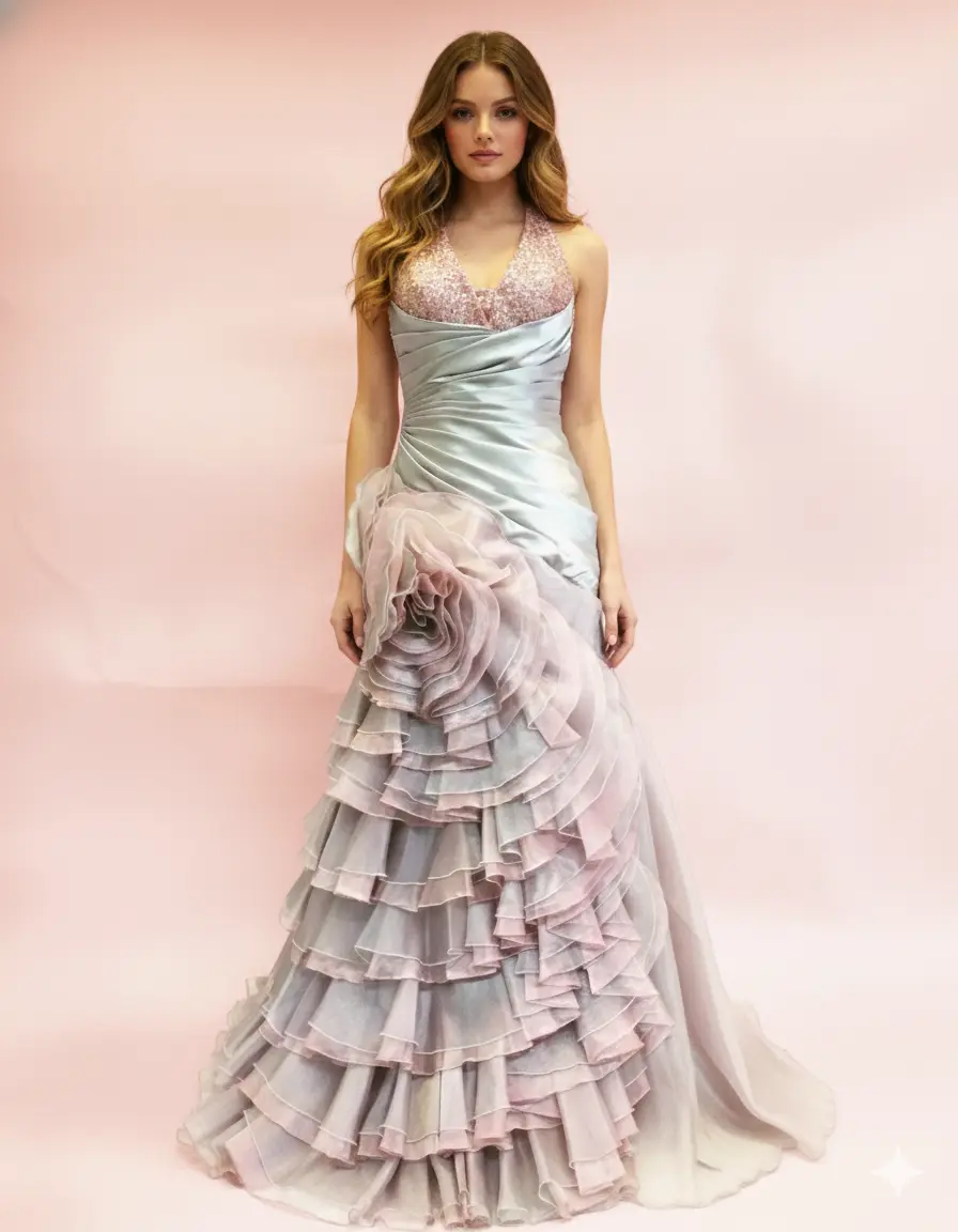 The Pastel Whisper Ball Gown